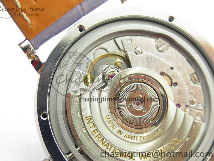 MIROTIME 0227 Attractive Portofino 37mm SS V7F 1:1 Best Edition Gray Dial Diamonds Bezel on Gray Leather Strap A 7091